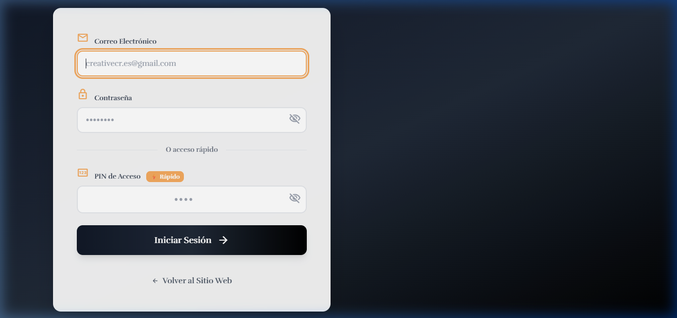Login Administrativo